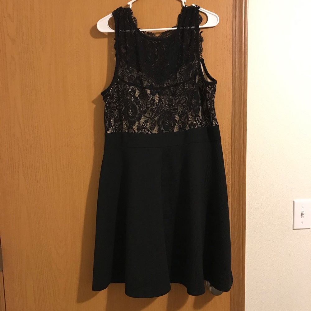 Lace top dress